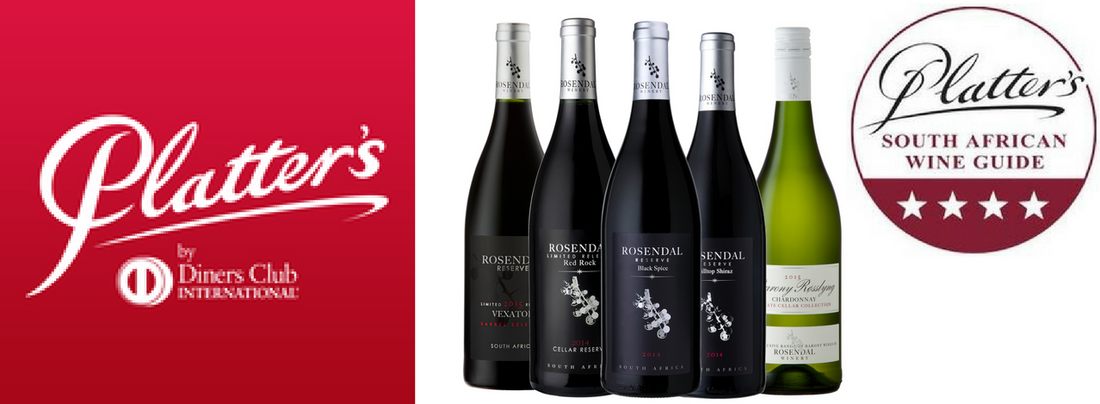 Rosendal Wines receives Four Stars in Platter’s South African Wine Guide 2018